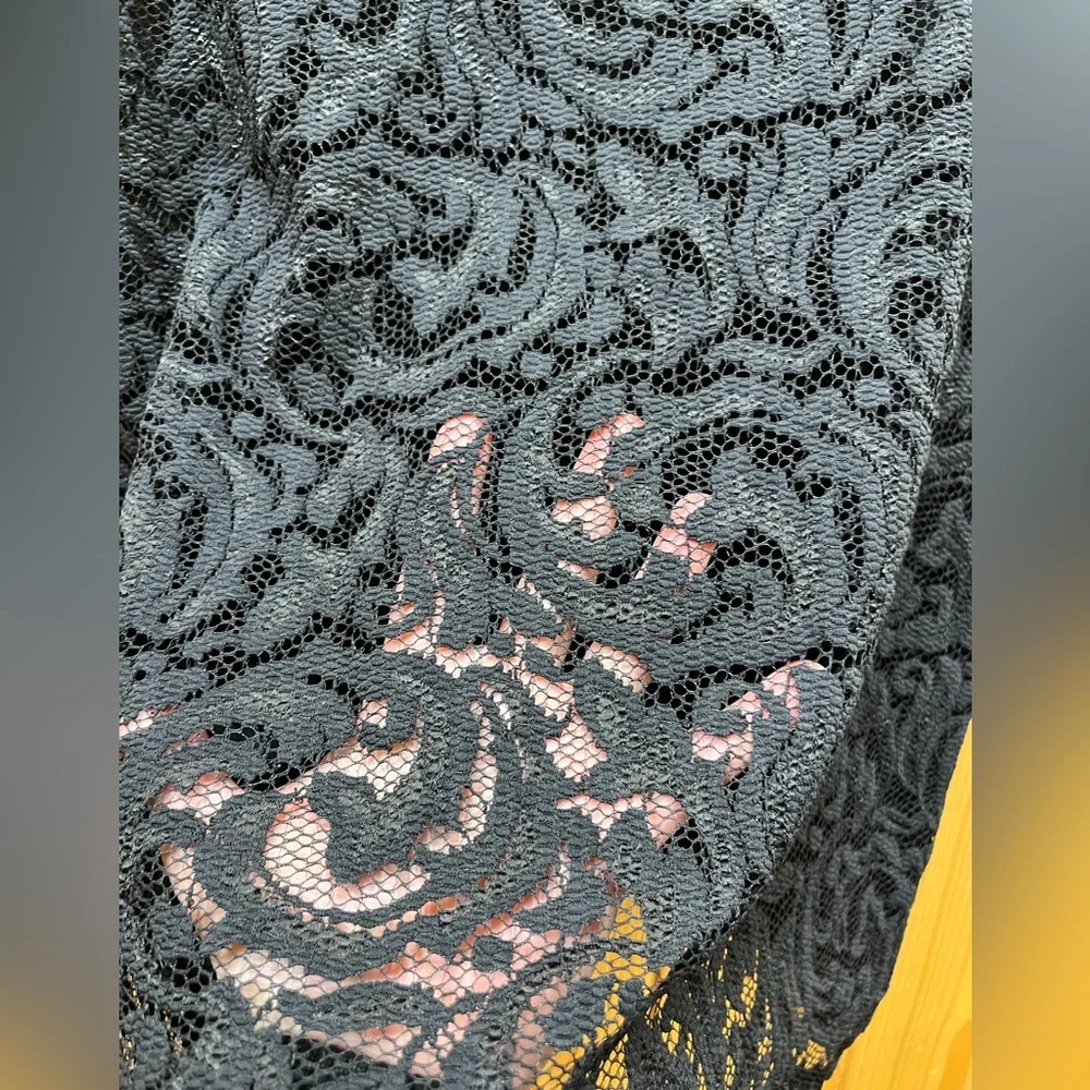 Cache Black Lace Pencil Skirt, 12